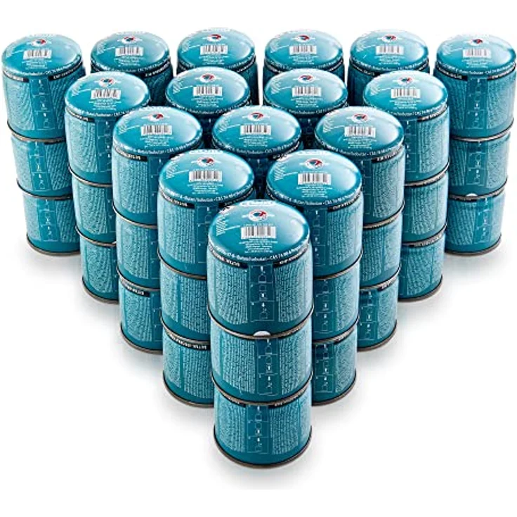 TOM Gaskartuschen CG-190, 190 g Butangas mit Sicherheitsventil, ideal für Campingkocher und Lötbrenner, 6 x, 12 x oder 48 x Varianten – Bild 1