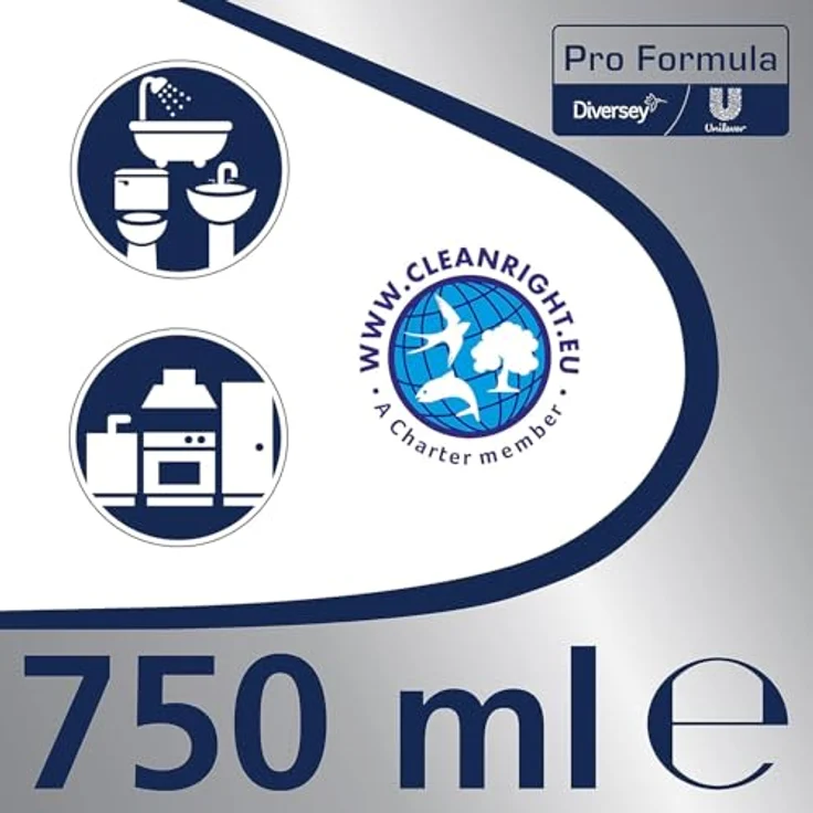 Diversey Cif Professional Cream Original Allzweckreiniger, mikrokristalline Rezeptur für streifenfreie Sauberkeit – Bild 3