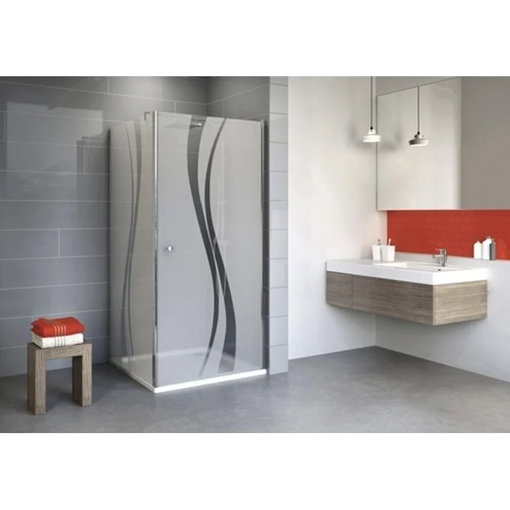 Schulte Drehtür inkl. Seitenwand Alexa Style 2.0 80x90 cm Sicherheitsglas chrom