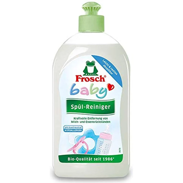 FROSCH Frosch Baby Spül-Reiniger, 500 ml, pH-hautneutral und hypoallergen für die hygienische Reinigung von Babyzubehör – Bild 2