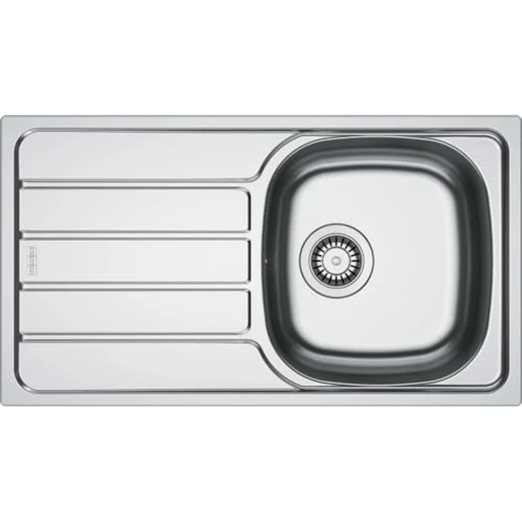 Franke Spark SKN 611-78, Edelstahlspüle ungebürstet mit Abtropffläche und reversibler Montage, 780 x 435 mm – Bild 1