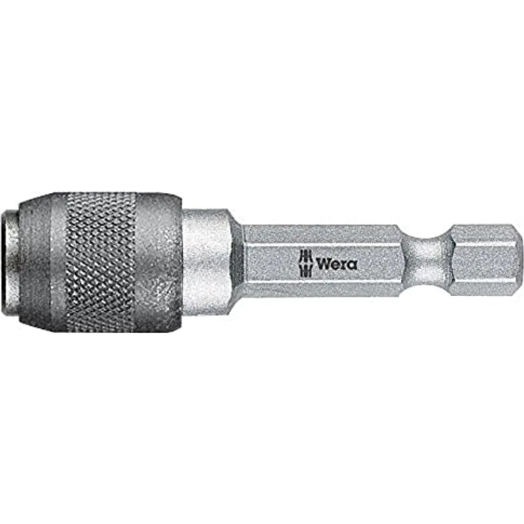 Wera Schnellwechsel-Bithalter 1/4"-1/4" 6-kant, 51 mm, kompakte Konstruktion für schnellen Werkzeugwechsel