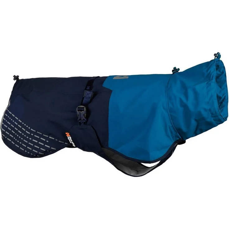 Non-stop dogwear Hundejacke FJORD RAINCOAT blue, Wind- und wasserdichter Regenmantel mit Atmungsaktivität