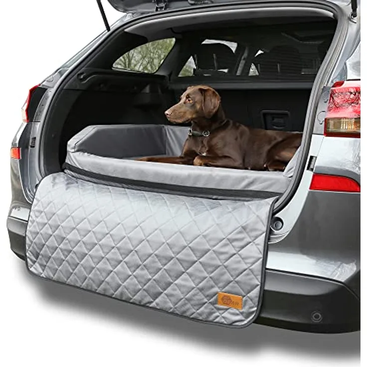 your GEAR Termoli 100 x 70 cm - Hundebett für Auto Kofferraum mit Ladekantenschutz, Hundekorb, Hundematte, Reisebett