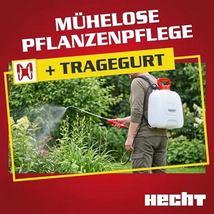 HECHT Drucksprüher Akku 4050, handlicher 5L Sprüher mit 3,7V Li-Ion-Akku und variabler Teleskoplanze – Bild 6