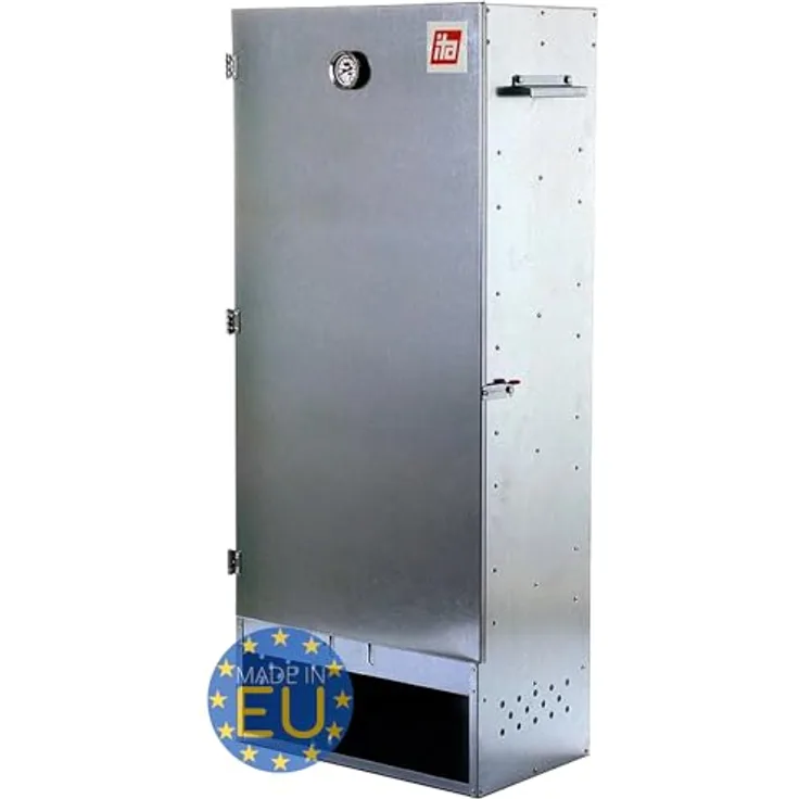 ITA Räucherofen 7003 - Premium XL Räucherschrank, 111 cm, legierter Stahl, für Kalträuchern & Heißräuchern, bis zu 13 kg Fleisch, inklusive Zubehör
