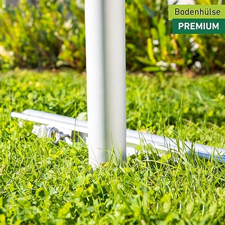 Windhager Bodenhülse Premium, Befestigung des Sonnensegelmastes Premium, Bodenplatte, Pfostenträger, frostsicher, Hülsenlänge 90 cm, 10707 – Bild 2