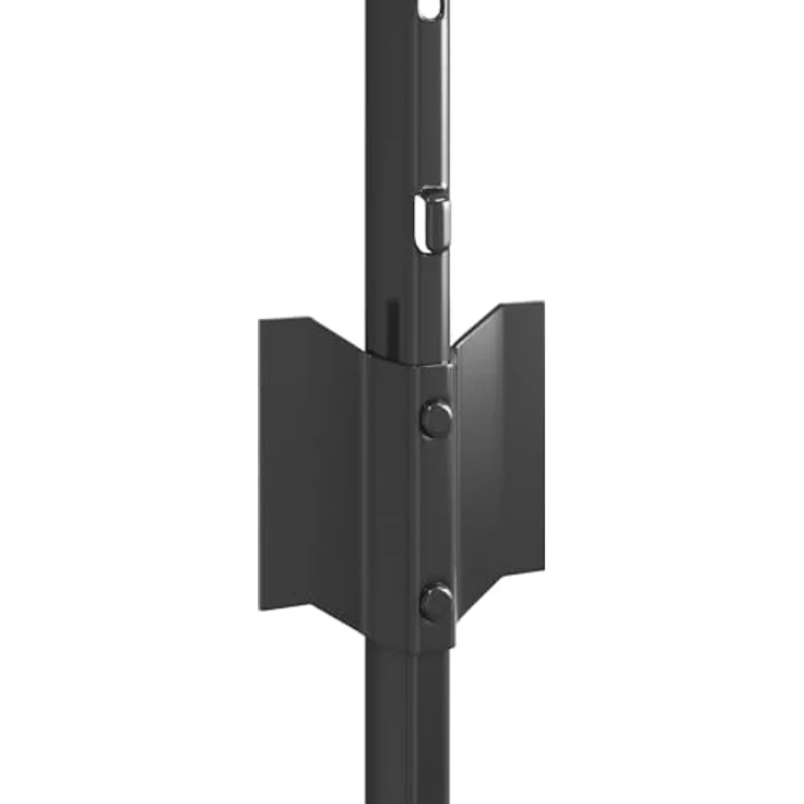 vidaXL Zaunpfosten U-Profile Set, 5 Stück graue Metallpfosten, 80 cm, pulverbeschichtet – Bild 4