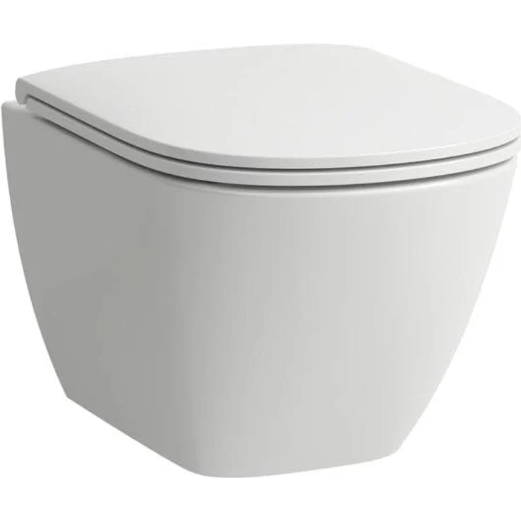 Laufen Wand-WC Kompakt LUA tief 360x490mm weiß, spülrandlos, inkl. Montageset EasyFit, für 4,5 / 3 l Spülung – Bild 1