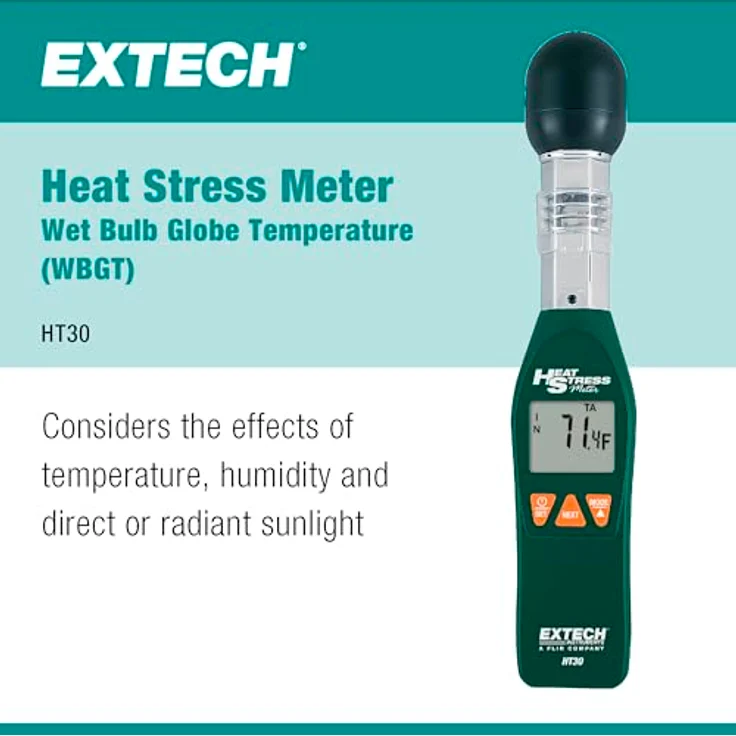 Extech HT30 Temperatur-Messgerät 0 - 80°C – Bild 2