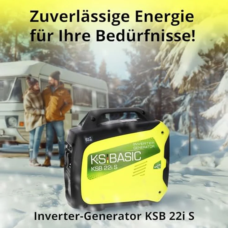 Könner & Söhnen KSB 22i S, Inverter Stromerzeuger Generator, 2,0 kW Leistung, leise mit 62 dB, ECON-MODUS, 15,6 kg leicht – Bild 7