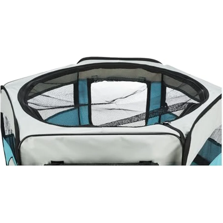 Trixie Freilauf für Kaninchen und Welpen ø 130 × 55 cm, blau-grau – Bild 6