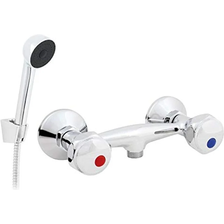 Hydroland Badarmatur B107, Duscharmatur aus Chrom mit Brause Set – Bild 1