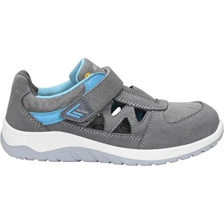 Elten MADDIE Grey Easy, Sicherheitssandale S1P mit Stahlkappe, rutschfester Sohle, Klettverschluss, Gr. 36 – Bild 2
