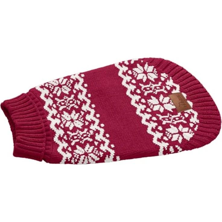 HUNTER Hundepullover Birka graublau, Größe 50 mit modischem Norwegermuster – Bild 2