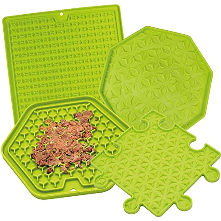 Ladi-Mat Schleckmatte - 6 Eckig 22 cm - Silikongummi - widerstandsfähig - Spülmaschinen geeignet - langlebig. – Bild 1