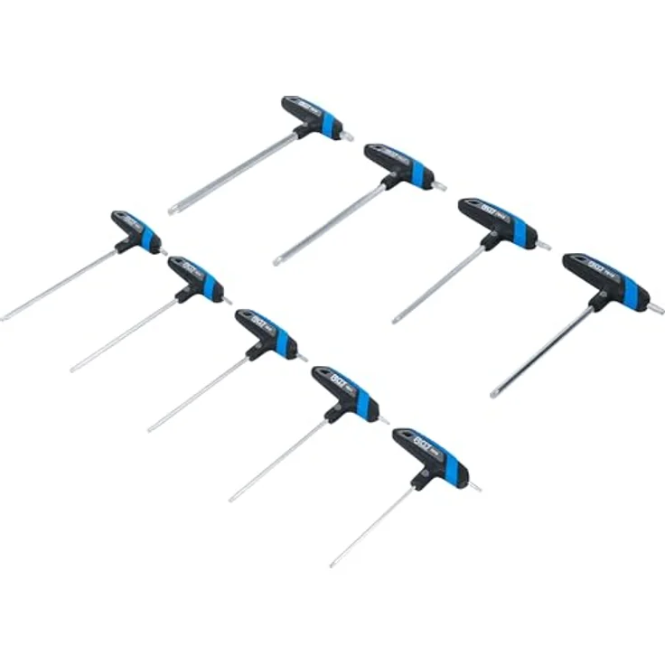 BGS T-Griff-Schlüssel-Satz, 9-teiliges Set für Torx-Schrauben T10 bis T50 mit ergonomischem Griff und Metallhalter – Bild 2