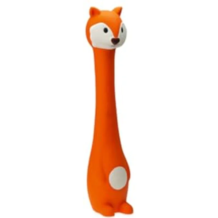 Karlie Fuchs, Hundespielzeug aus Latex, mit Squeaker, orange, 40x9x8 cm