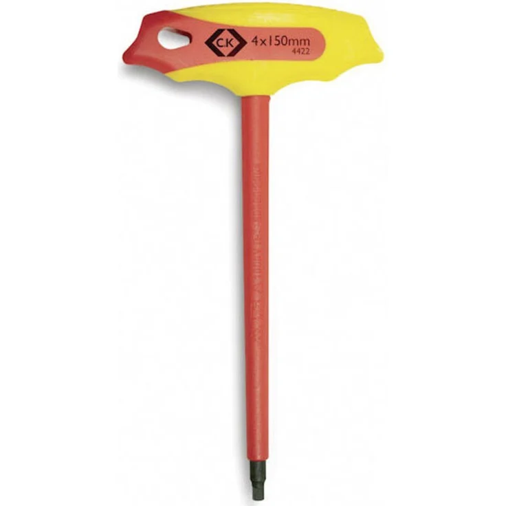 C.K Schraubendreher C.K VDE Sechskantschlüssel Schlüsselweite (Metrisch): 4 mm, VDE/EN 60900 geprüft, gelb – Bild 1