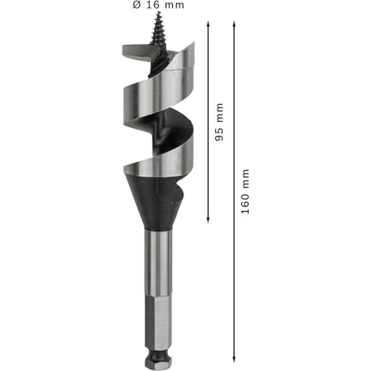 Bosch Professional Holzschlangenbohrer mit 1-4''-Sechskantschaft (Ø 32 mm) 2608585712 – Bild 3