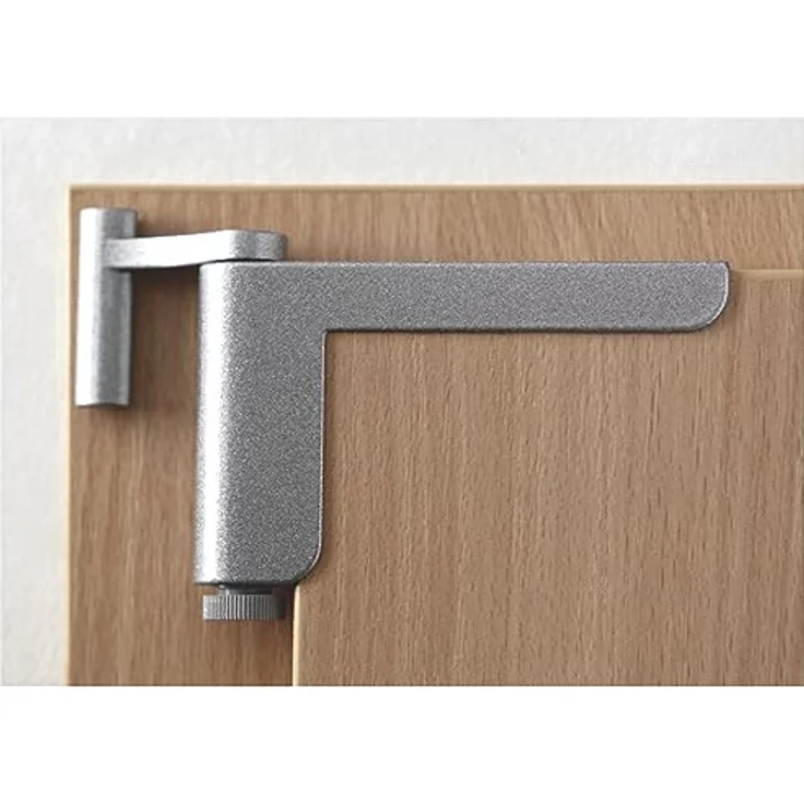 ClipClose TS silber mini Türschließer Türanlehner für Zimmertüren - ohne Bohren und Schrauben – Bild 3