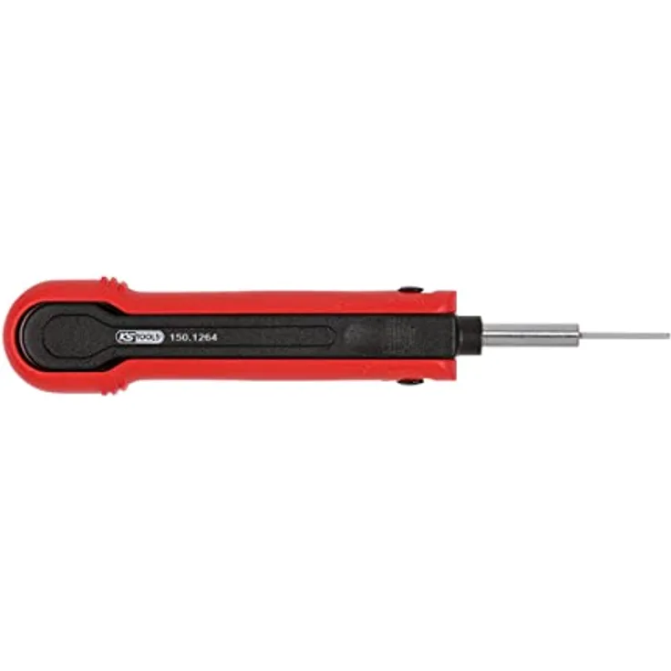 KSTOOLS Entriegelungswerkzeug für Flachstecker/Flachsteckhülsen 2,8mm, hochwertiger Federbandstahl mit Schutzbügel zur zerstörungsfreien Entriegelung