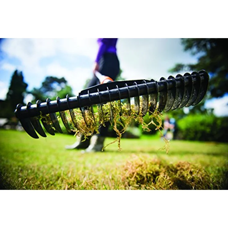 Fiskars QuikFit™ Rasenlüfter, Gehärteter Karbonstahl, Breite 37 cm, Red Dot Design Award, 961g – Bild 4