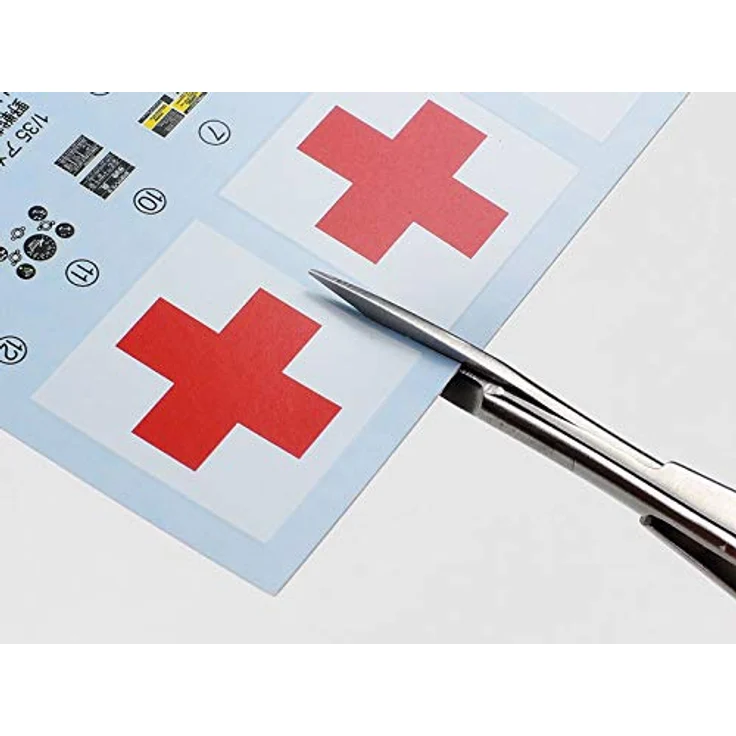 Tamiya HG Tweezers Grip Scissors, Edelstahl Präzisionsscheren mit 12 mm Schneidenlänge, 115 mm Länge, inkl. Sicherheitskappe – Bild 3