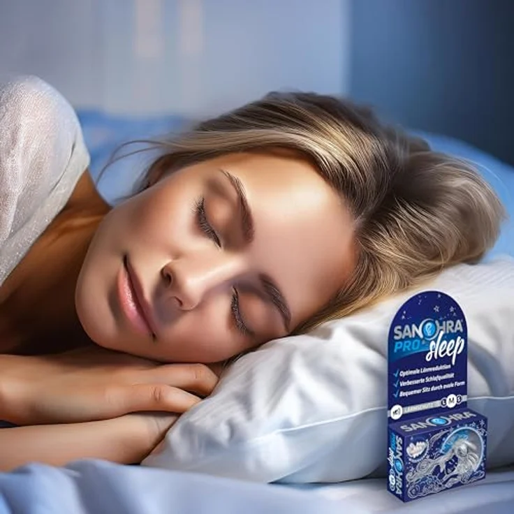 SANOHRA pro sleep Ohrstöpsel Größe M, seitenschläfertauglich, Lärmschutz (24 dB), wiederverwendbar, Made in Germany – Bild 3