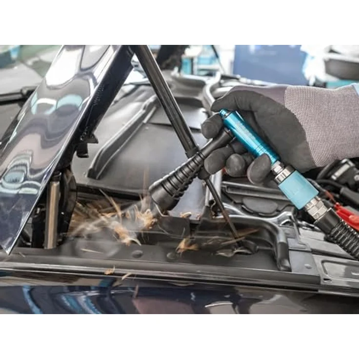 Hazet Turbo Ausblaspistole 9040T-1, Druckluftwerkzeug mit Verwirbelungsdüse für effektive Reinigung, 80 l/min Luftbedarf – Bild 4