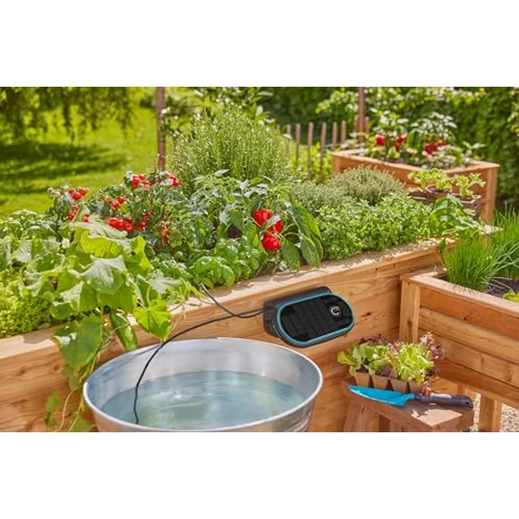 Gardena AquaBloom L, Solarbetriebener Bewässerungscomputer für 30 Pflanzen, sofort einsatzbereit, 14 vorprogrammierte Zeitpläne – Bild 8