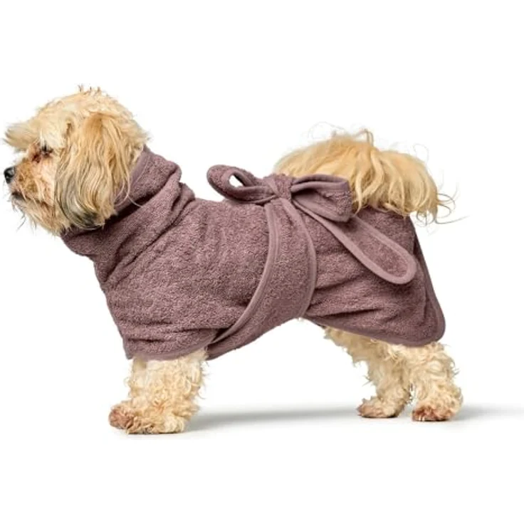 Hunter Tierbedarf Hundemantel RIGA, Bademantel für Hunde mit Frottee-Gewebe, Größe 30, blau – Bild 6