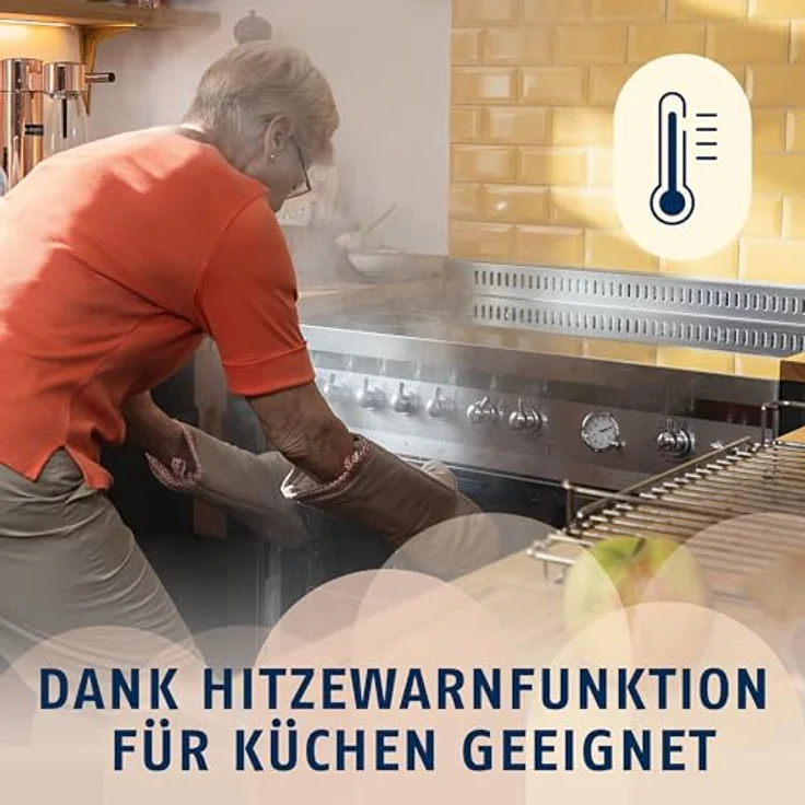 ABUS Funk-Rauchmelder Smartvest Pro, DIN EN 14604 geprüft, für Kinderzimmer und Küche, weiß, Schraub- oder Klebemontage – Bild 3