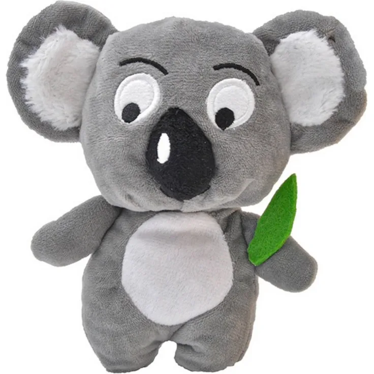 Aumüller Tierkuscheltier Katzenspielzeug Koala Jack - Plüschtier mit Baldrianfüllung und Zip-Beutel - Anregendes und hochwertiges Spielzeug für Katzen