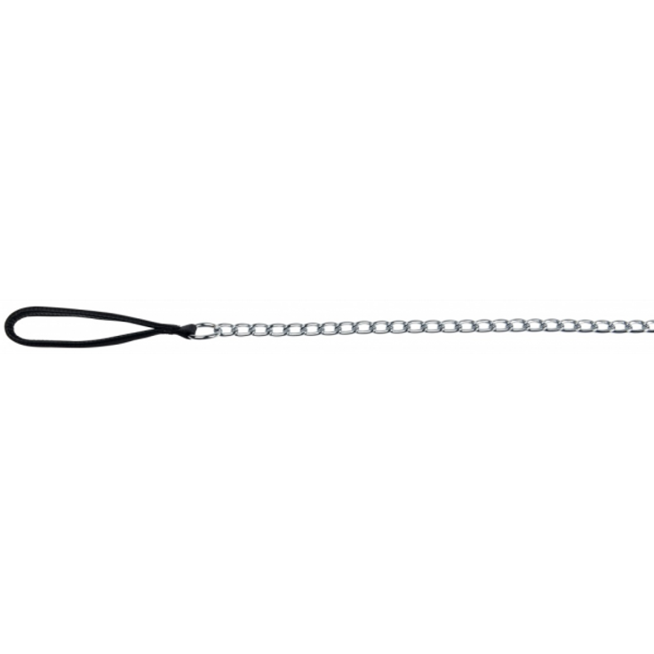 Trixie Kettenleine mit Nylon-Handschlaufe schwarz 1,00 m/4,0 mm