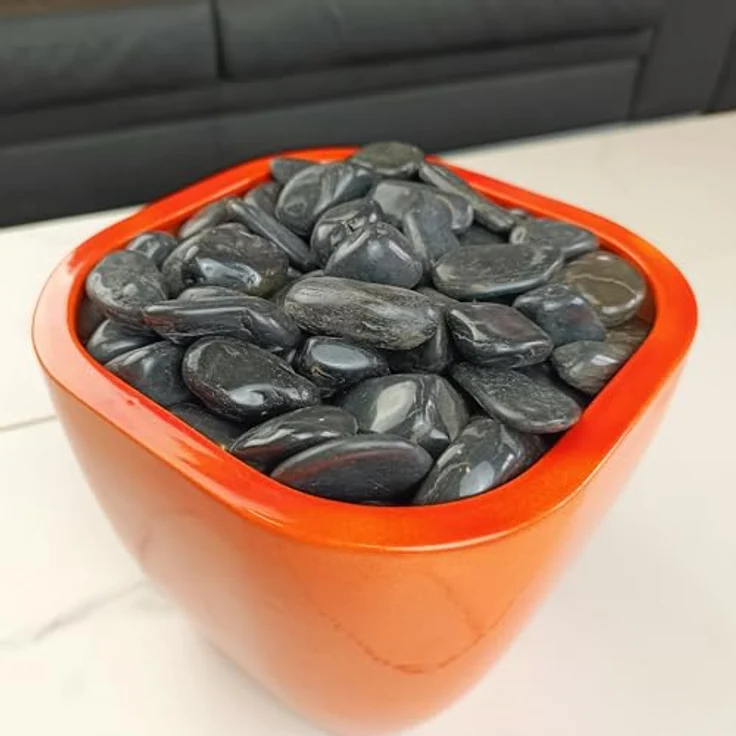 Intergarden Dekosteine schwarz poliert, 20 kg Zierkies 2-3 cm für Garten und Innenbereich, schmutzabweisend und vielseitig einsetzbar – Bild 5