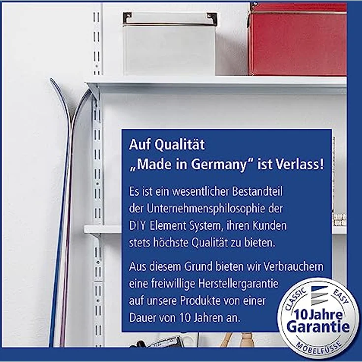 Element System 18133-00003 PRO-Träger Regalträger 1-reihig - 2 Stück - 7 Abmessungen - 3 Farben-L = 20 cm-weiß-für Regalsystem-Wandschiene – Bild 7