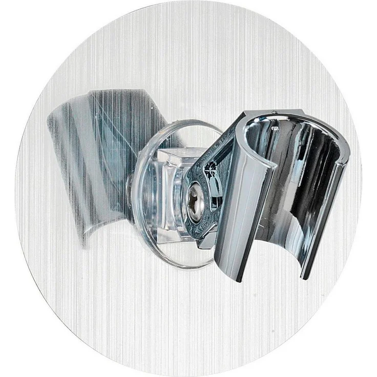 WENKO Brausehalter Osimo, Static-Loc® Handbrausehalter für alle glatten oder leicht strukturierten Untergründe, ohne Bohren befestigt – Bild 1