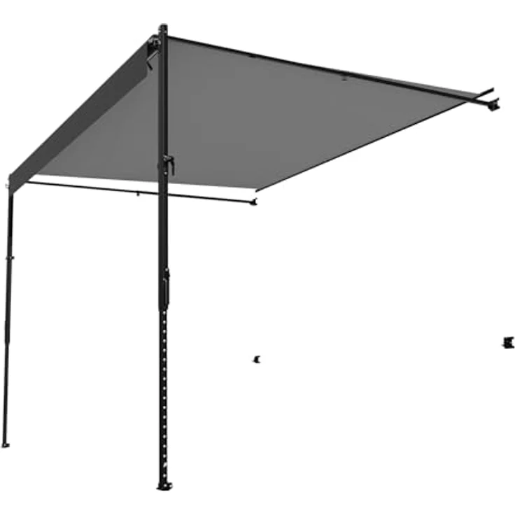 VEVOR einziehbare Wohnmobil-Markise, 248,64 cm, wasserdicht, mit Aluminiumrahmen und schwarzem Farbverlaufsstoff – Bild 9