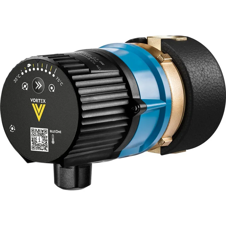VORTEX Hocheffizienz-Brauchwasserpumpe BWO 155 R ERT R 1/2", Elektronischer Regelthermostat, 35-75 °C einstellbar