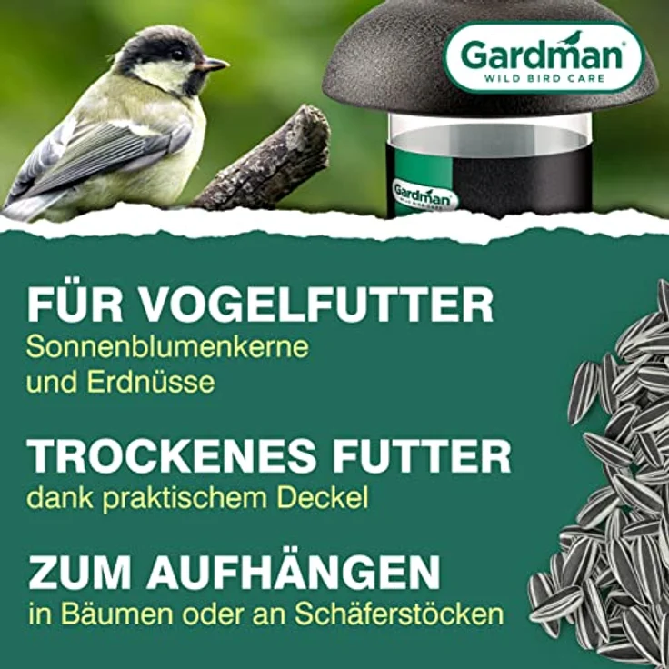 Gardman Futtersäule 19 cm A01172 für Samenmischungen – Bild 3