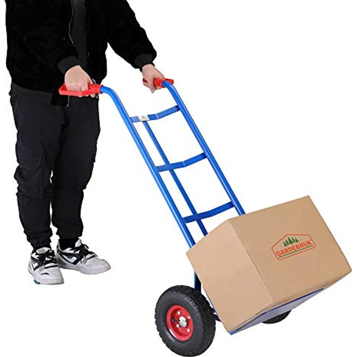 Gardebruk Sackkarre klappbar bis 200kg Luftreifen Haltegriffe Karre Transportkarre Stapelkarre Transportwagen – Bild 2