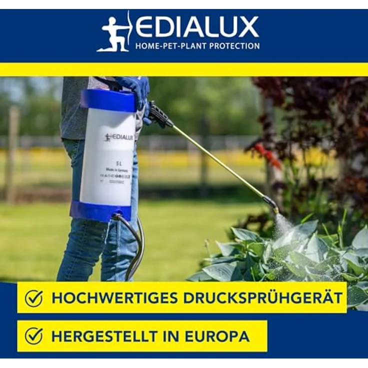 Generic Bewässerungssystem Drucksprüher Onyx, 5L mit Sprühkappe, Höhe 53 cm, Breite 20 cm – Bild 3
