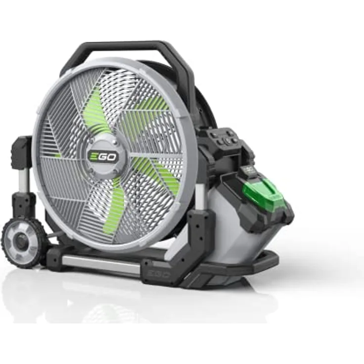 EGO FN1800E 45 cm-Outdoor-Lüfter mit Sprühnebelkühlung, bis 8.000 m3/h, 2 Kühlungs- und 5 Lüfterstufen + Turbo ohne Akku