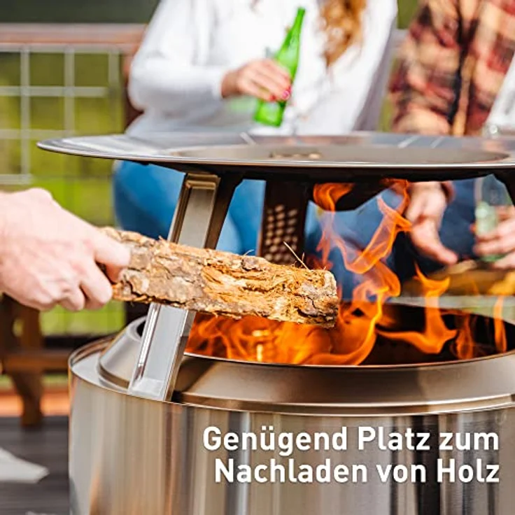 Solo Stove Bonfire Wärmeverteiler, Edelstahl mit 3 abnehmbaren Füßen, effizienter Wärmeverteilung, Maße (HxØ): 25,4 x 63,5 cm, 3 kg – Bild 5