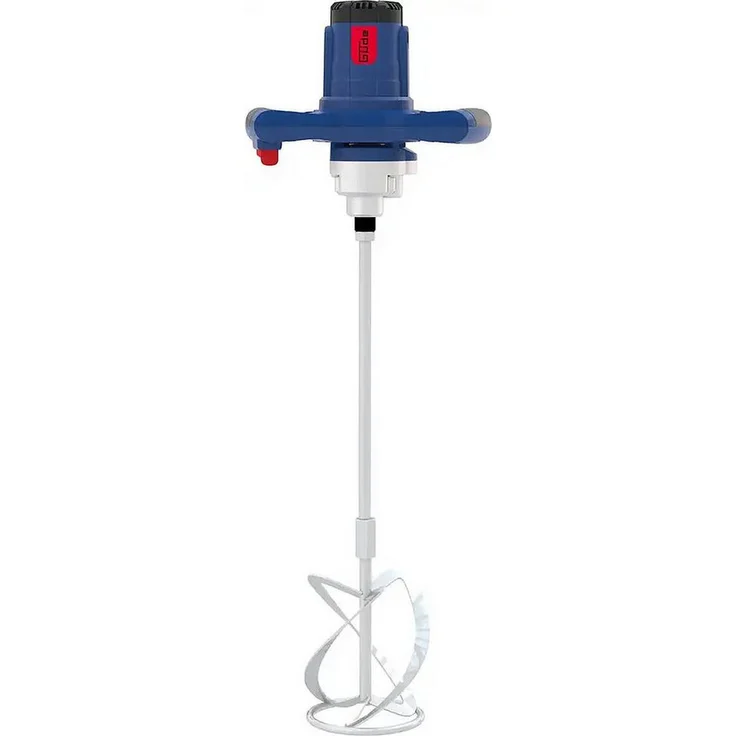 Güde Rührwerk GRW 1414.1, 1400 W, Komplett-Set, Softgrip, ergonomisch, robust, inkl. Rührkorb, gelb – Bild 1
