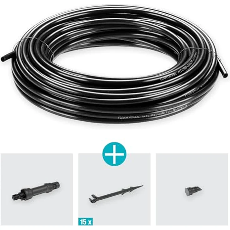 GARDENA Start Set Pflanzreihen S: Micro-Drip-Gartenbewässerungssystem zur schonenden, wassersparenden Bewässerung von Reihenpflanzungen (13010-20) - Preisvergleich – Bild 4