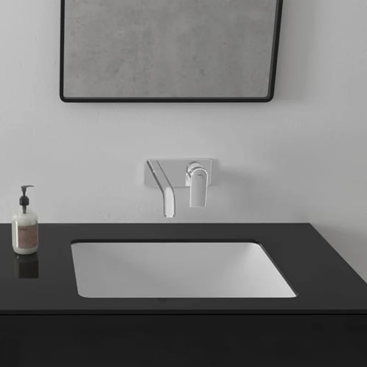 hansgrohe Badarmatur HG Fertigmontageset VERNIS Shape f Unterputz-2-Loch-Waschtischarmatur poliert – Bild 4
