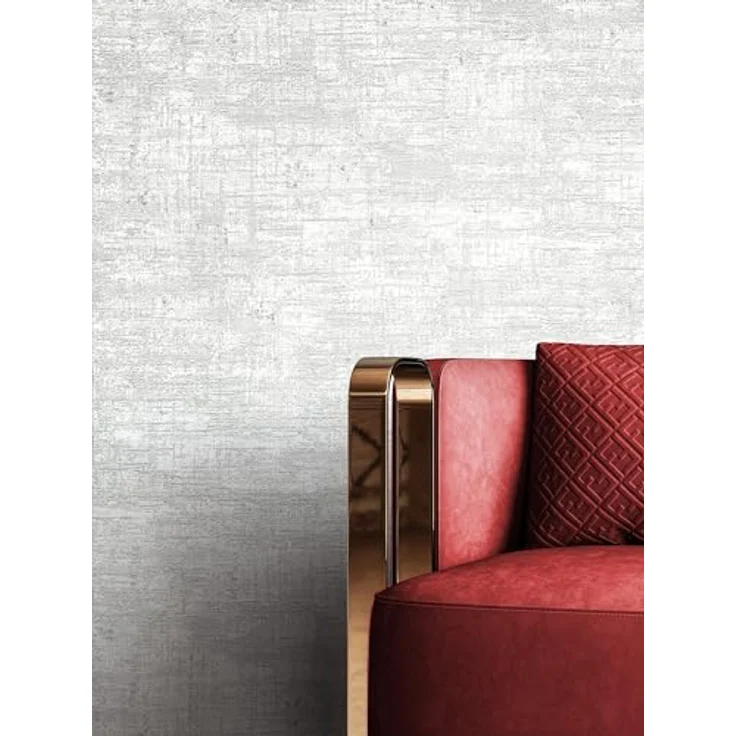 Newroom Tapete Grau Betonoptik, Vlies im Industrial Used Look mit Metallic Glanz, 10,05 m x 0,53 m für Wohnzimmer Schlafzimmer – Bild 4