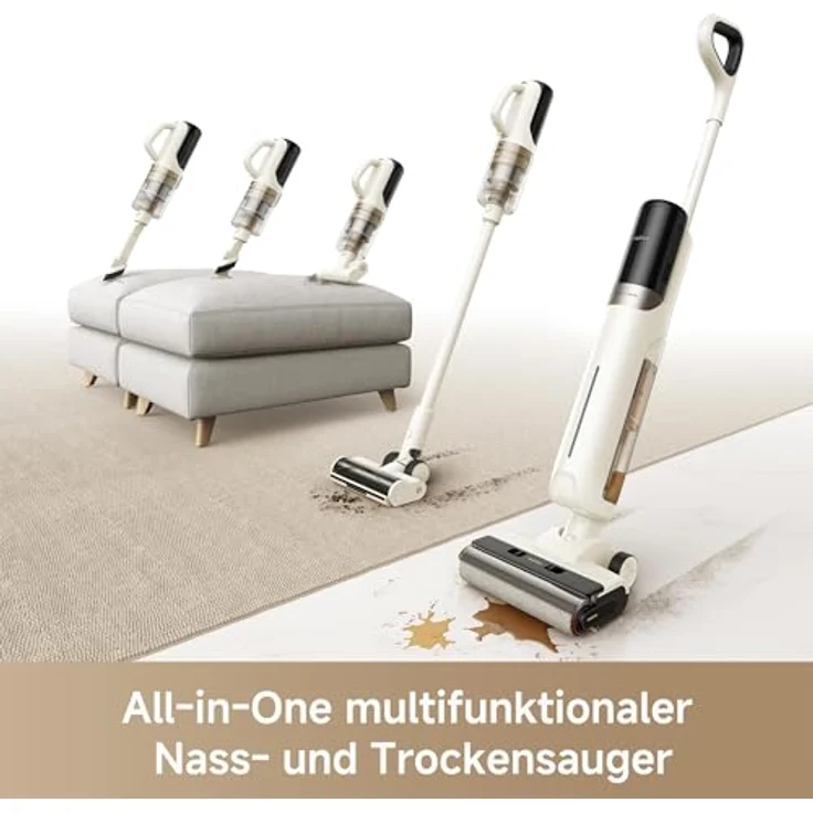 Mova K30 Mix Nass- und Trockensauger, 18.000 Pa Saugkraft, flaches Design, Heißlufttrocknung – Bild 2